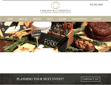 Tablet Screenshot of creativecateringga.com